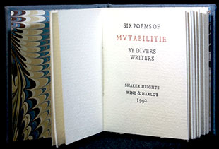 Six Poems of Mutabilitie book