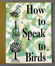 How to Speak to Birds book