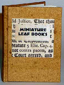 Miniature Leaf Books